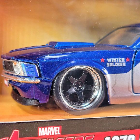 Jada Marvel Avengers 1970 Mustang Boss Winter Soldier Diecast Collectible New - Picture 7 of 8